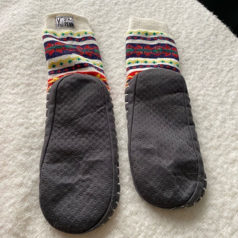 Knit Pattern Slipper Boots - Picture 6 of 6